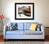 Framed Print, Gondola In Venice Near San Marco Place