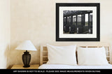 Framed Print, Starting Gate For A Horse Race