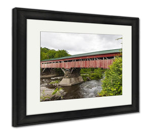 Framed Print, Taftsville Bridge Before Repairs