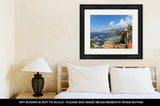 Framed Print, The View Of The Coast In Sorrento Italy