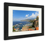 Framed Print, The View Of The Coast In Sorrento Italy