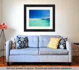 Framed Print, Snorkeling In Shallow Tropical Water Off The Catamaran