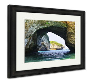 Framed Print, Los Arcos National Marine Park In Mexico Near Puerto Vallarta