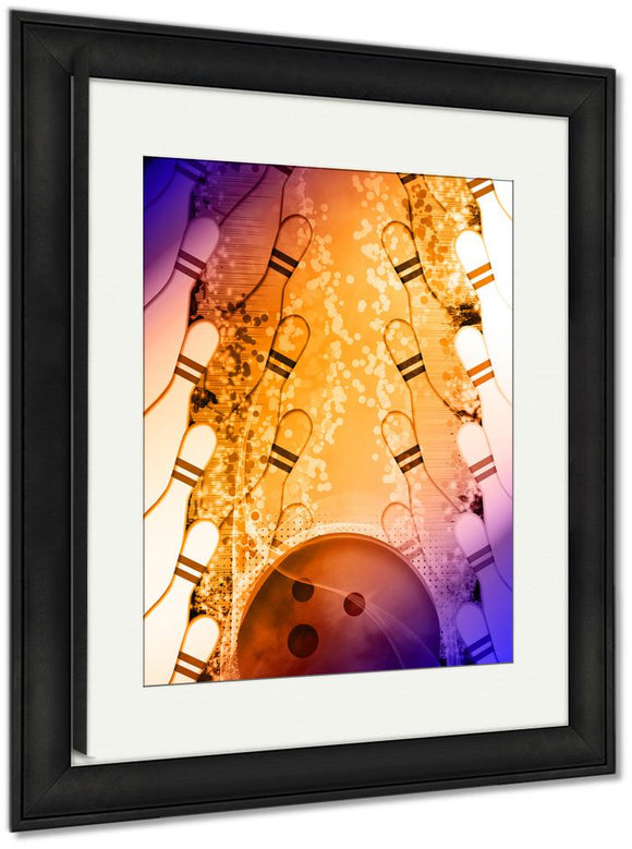 Framed Print, Bowling