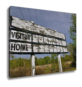 Gallery Wrapped Canvas, Baseball Wooden Scoreboard