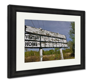 Framed Print, Baseball Wooden Scoreboard