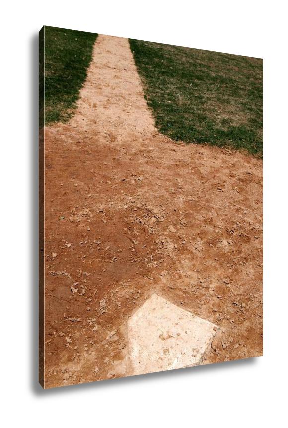 Gallery Wrapped Canvas, Homeplate On Baseball Field