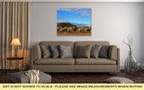 Gallery Wrapped Canvas, Kilimanjaro With Elephant Herd