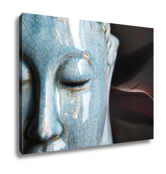 Gallery Wrapped Canvas, Buddha Close Up Portrait