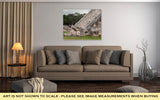 Gallery Wrapped Canvas, Serpent Head Stairway In El Castillo Pyramid Chichen Itzmexico