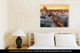 Gallery Wrapped Canvas, Panoramic View Of Gran Vimadrid Spain