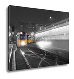 Gallery Wrapped Canvas, Traditional Budapest Old Tram City Center Budapest Black White