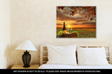 Gallery Wrapped Canvas, White Wine Barrel Vineyard Chianti Tuscany Italy