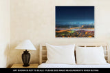 Gallery Wrapped Canvas, Panoramof Istanbul And Bosphorus Bridge At Night