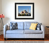 Framed Print, Hagia Sophia Mosque In Instanbul Turkey