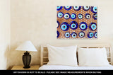 Gallery Wrapped Canvas, Group Of Traditional Turkish Amulet Evil Eye The Blue Eye Also Known As Nazar