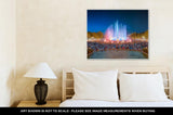 Gallery Wrapped Canvas, Night View Of Magic Fountain In Barcelona