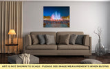 Gallery Wrapped Canvas, Night View Of Magic Fountain In Barcelona