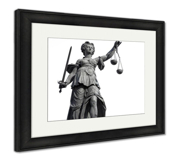 Framed Print, Rome Lady Justice