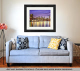 Framed Print, New York New York Uscity Skyline Brooklyn Bridge Manhattan