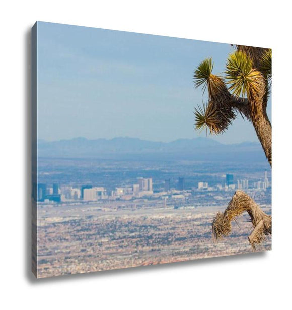 Gallery Wrapped Canvas, Joshutree And Las Vegas Strip