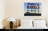 Gallery Wrapped Canvas, Seattle Public Market Center Sign Pike Place Market Seattle Wa USA