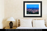 Framed Print, Beautiful Night Vista Of Portland Oregon