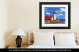 Framed Print, Portland Head Lighthouse In Maine