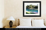 Framed Print, Barton Springs Pool In Austin Texas