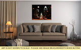 Gallery Wrapped Canvas, State Capitol Building At Night In Downtown Austin Texas