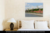 Gallery Wrapped Canvas, Kremlin Embankment Moscow View Moscow Kremlin From Moscow River