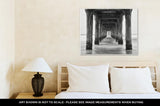 Gallery Wrapped Canvas, Under The Pier Black And White Photo Manhattan Beach California