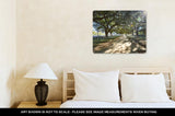 Metal Panel Print, Houston Discovery Green Park In Downtown Texas