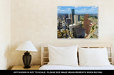 Gallery Wrapped Canvas, Aerial Of Modern Buildings In Downtown Houston