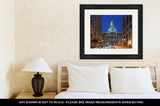 Framed Print, City Hall At Night In Philadelphipennsylvania