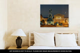 Gallery Wrapped Canvas, Philadelphiart Museum At Night As Famous City Attractions
