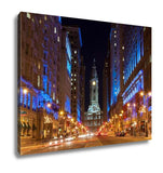 Gallery Wrapped Canvas, Philadelphicity Hall By Night Pennsylvaniusa