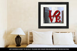 Framed Print, Love Park Philadelphia