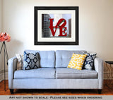 Framed Print, Love Park Philadelphia