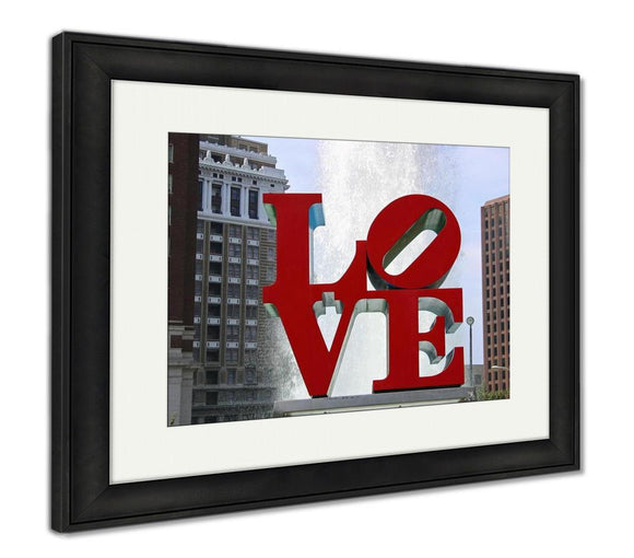 Framed Print, Love Park Philadelphia