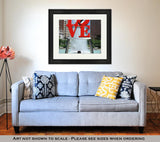 Framed Print, Love Park In Philadelphia