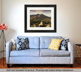 Framed Print, Golden Hour Arizonlandscape Scottsdale Phoenix Areausa