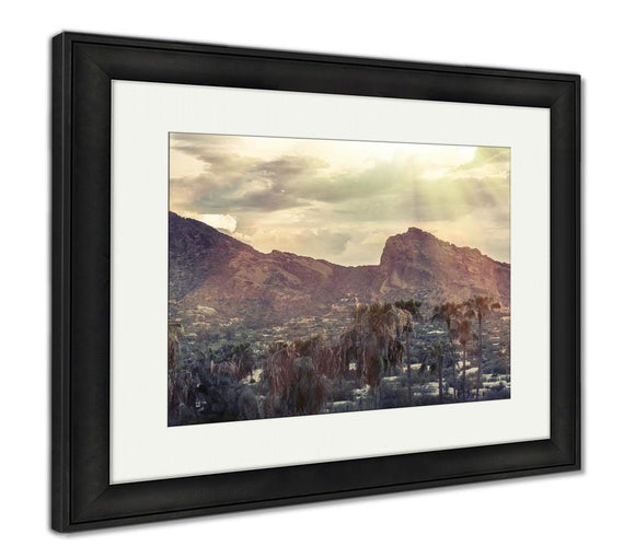 Framed Print, Camelback Mountain Phoenixaz