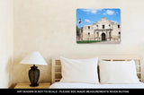 Metal Panel Print, Entrance To Alamo In San Antonio Texas Us