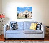 Metal Panel Print, Entrance To Alamo In San Antonio Texas Us