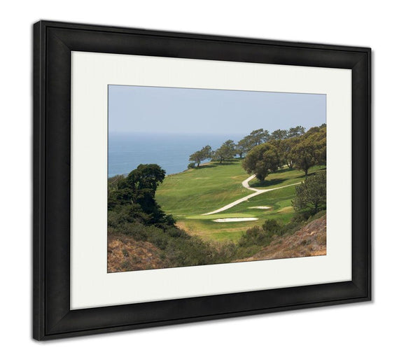 Framed Print, San Diego View From Torrey Pines Golf Course