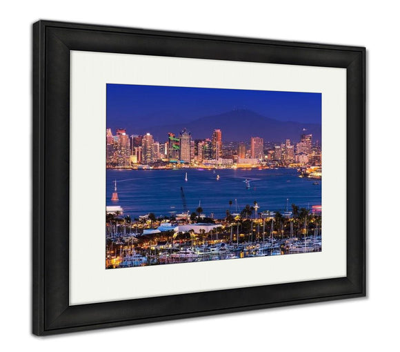 Framed Print, Scenic San Diego Panorama