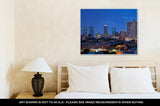 Gallery Wrapped Canvas, Dallas Fort Worth Texas At Night