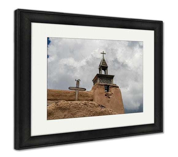 Framed Print, San Jose De Gracichurch In Las Trampas New Mexico