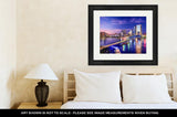 Framed Print, Jacksonville Floridusdowntown City Skyline